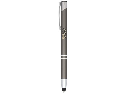 Ручка-стилус металлическая шариковая «Moneta» с анодированным по 3