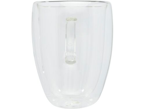 Стеклянный стакан «Manti» с двойными стенками и подставкой, 350  2