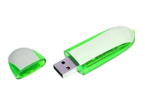 USB 3.0- флешка промо на 128 Гб овальной формы 2