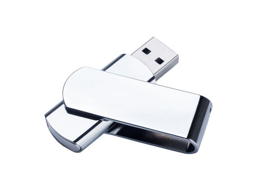 USB 2.0- флешка на 512 Мб глянцевая поворотная 1
