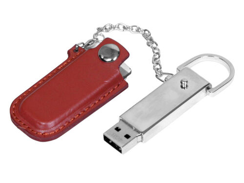 USB 2.0- флешка на 8 Гб в массивном корпусе с кожаным чехлом 2