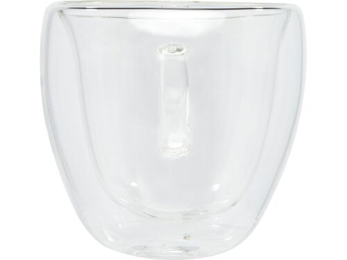 Стеклянный стакан «Manti» с двойными стенками и подставкой, 100  2