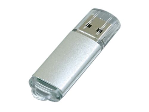 USB 2.0- флешка на 64 Гб с прозрачным колпачком 1