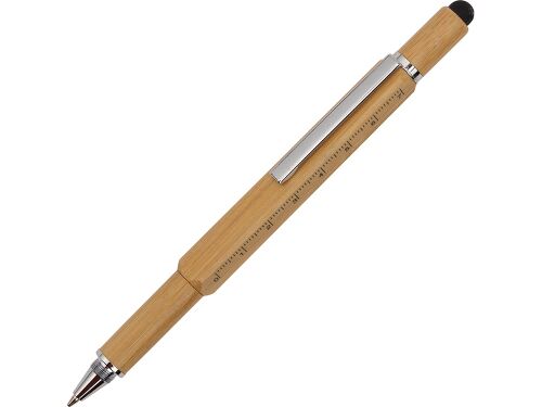 Ручка-стилус из бамбука «Tool» с уровнем и отверткой 1