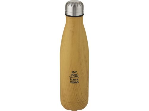 Бутылка «Cove» с вакуумной изоляцией и деревянным принтом 4
