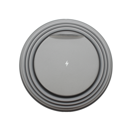 Беспроводное зарядное устройство Atomic с LED подсветкой (серый) 5